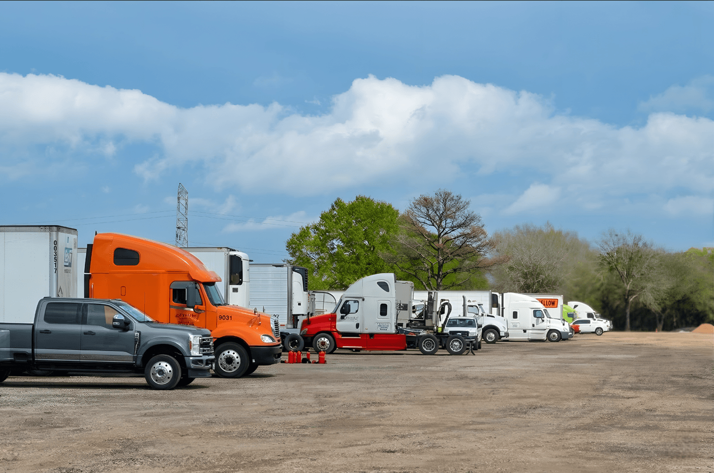 JC Truck Parking access area near local services
